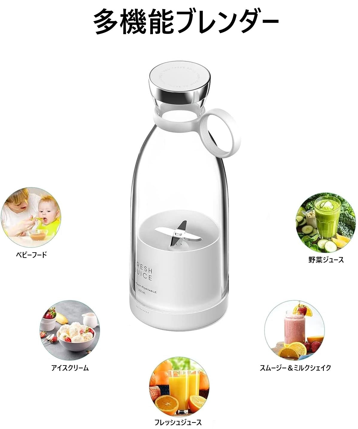 NutriFy™ ポータブルミニミキサー